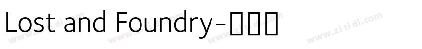 Lost and Foundry字体转换
